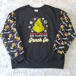 The Grinch xmas black ugly xmas sweatshirt.  Size M.